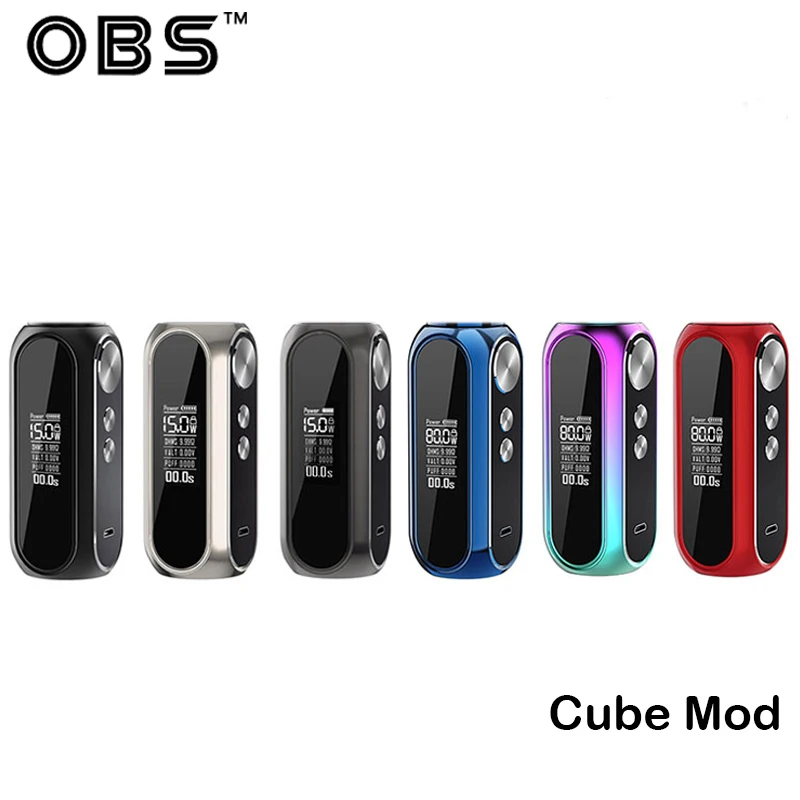 Original OBS Cube MOD Box Kit box Mod Vape 80W With 3000mah Battery Support OBS CubeTank Vaporizer Electronic Cigarette Vape Kit
Original OBS Cube MOD Box Kit box Mod Vape 80W With 3000mah Battery Support OBS CubeTank Vaporizer Electronic Cigarette Vape Kit