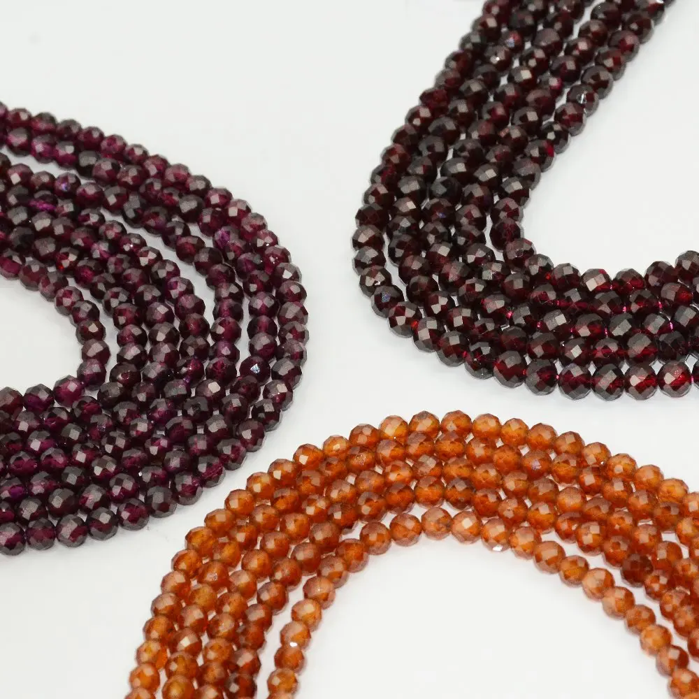 Natural Garnet / Rhodolite Garnet / Spessartine Garnet Faceted Round Beads 2mm,3mm,4mm
Natural Garnet / Rhodolite Garnet / Spessartine Garnet Faceted Round Beads 2mm,3mm,4mm