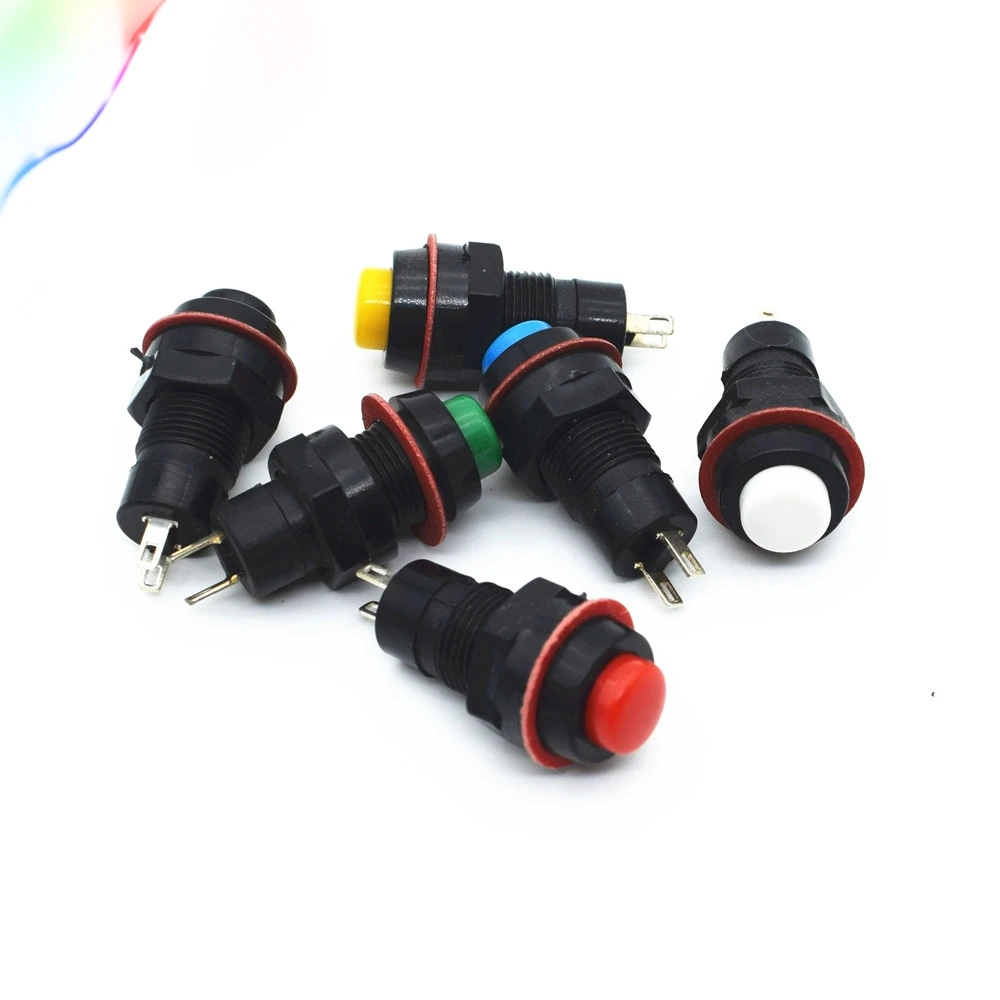 1pcs/6pcs/10pcs 10mm Self-locking/ Self-reset(Momentary) OFF-ON Push Button Switch 2A/125V Miniature switch 6Color
1pcs/6pcs/10pcs 10mm Self-locking/ Self-reset(Momentary) OFF-ON Push Button Switch 2A/125V Miniature switch 6Color
