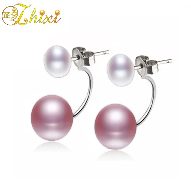 ZHIXI Double Pearl Earrings Silver 925 Jewelry Fine Natural Freshwater Pearl Stud Earrings for Woman Trendy Birthday Gift E205
ZHIXI Double Pearl Earrings Silver 925 Jewelry Fine Natural Freshwater Pearl Stud Earrings for Woman Trendy Birthday Gift E205