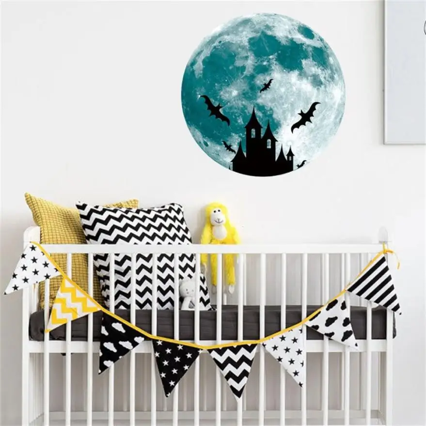 Cool Magical 30cm 3D Large Moon Fluorescent Wall Sticker Removable Glow In The Dark Sticker for Bedroom Kids Boy Room Decal 
Cool Magical 30cm 3D Large Moon Fluorescent Wall Sticker Removable Glow In The Dark Sticker for Bedroom Kids Boy Room Decal