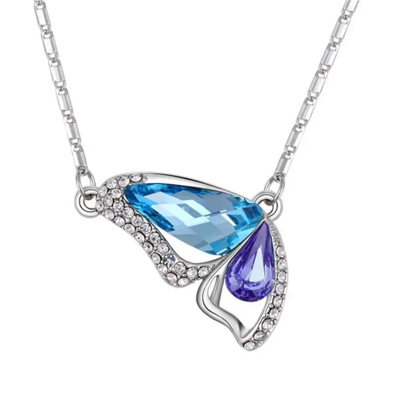 Korean Trendy Butterfly Crystal Pendant Necklace Fashion Rhinestone Necklaces & Pendants For Women Cute Girl`s Party Jewelry
Korean Trendy Butterfly Crystal Pendant Necklace Fashion Rhinestone Necklaces & Pendants For Women Cute Girl`s Party Jewelry