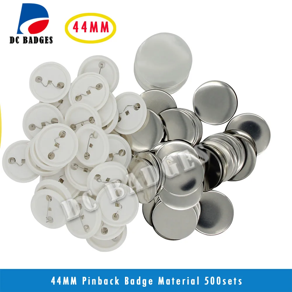 1-3/4" 44mm 500sets Plastic Pin Button Material,Blank button parts,Tin badge components
1-3/4" 44mm 500sets Plastic Pin Button Material,Blank button parts,Tin badge components