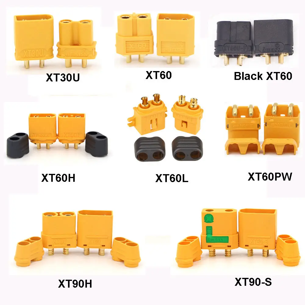 10pcs Amass XT30U XT60 XT60H XT60PW XT90H XT90-S XT90 Connector Plug Male Female Socket Sheath Housing For Lipo Battery RC Parts
10pcs Amass XT30U XT60 XT60H XT60PW XT90H XT90-S XT90 Connector Plug Male Female Socket Sheath Housing For Lipo Battery RC Parts