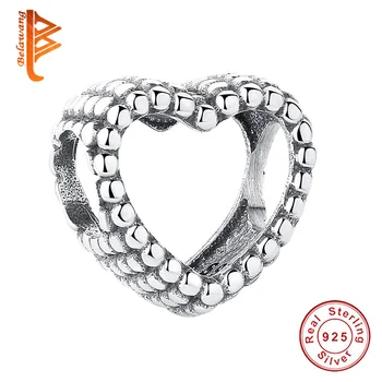 BELAWANG DIY Jewelry 925 Sterling Silver Openwork Love Heart Charms Beads Fit Original Charm Bracelets for Women Gift
BELAWANG DIY Jewelry 925 Sterling Silver Openwork Love Heart Charms Beads Fit Original Charm Bracelets for Women Gift