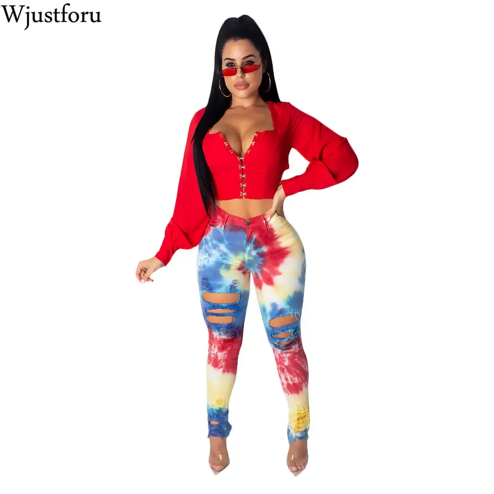 Wjustforu Bodycon Print Jeans Women Summer Fashion Ripped Jeans Female Casual Sexy Hole Pencil Jeans Long Pants Vestidos
Wjustforu Bodycon Print Jeans Women Summer Fashion Ripped Jeans Female Casual Sexy Hole Pencil Jeans Long Pants Vestidos
