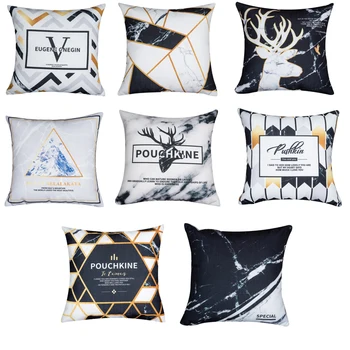 Geometric Throw Pillow Covers Waist Square 43x43cm White Black Decorative Pillowcases Washable Chair Office Throw Pillow Case
Geometric Throw Pillow Covers Waist Square 43x43cm White Black Decorative Pillowcases Washable Chair Office Throw Pillow Case