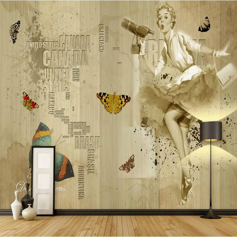 clothing custom european fashion wall paper background room aliexpress