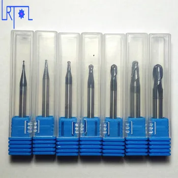 7PCS radius 0.5 0.75 1.0 1.5 2.0 2.5 3.0 mm HRC45 2 flutes Tungsten Carbide Ball Nose End Mill set milling cutter
7PCS radius 0.5 0.75 1.0 1.5 2.0 2.5 3.0 mm HRC45 2 flutes Tungsten Carbide Ball Nose End Mill set milling cutter