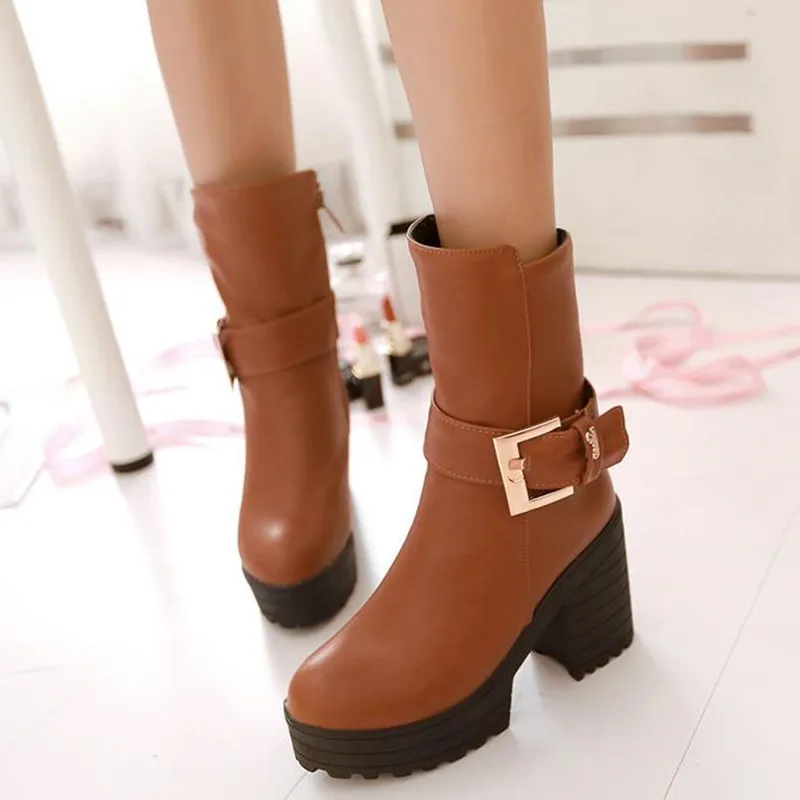 Autumn and winter New pattern Thick bottom High-heeled knight Short boots fashion Minimalism Comfortable Women Boots 34-43
Autumn and winter New pattern Thick bottom High-heeled knight Short boots fashion Minimalism Comfortable Women Boots 34-43