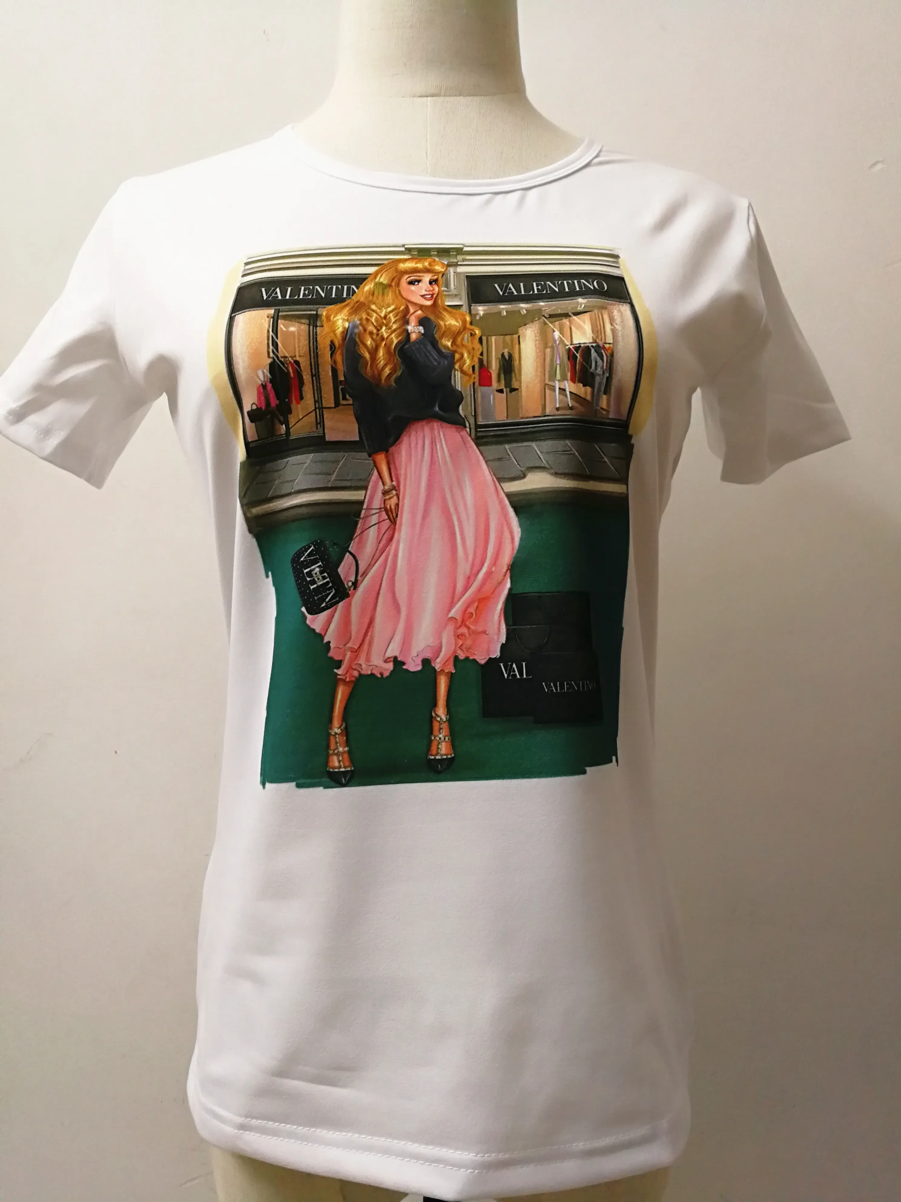 2019 NEW fashion Harajuku girl White T-Shirt Women summer Short Sleeve Cartoon Princess Print Slim T-Shirt BJN337
2019 NEW fashion Harajuku girl White T-Shirt Women summer Short Sleeve Cartoon Princess Print Slim T-Shirt BJN337