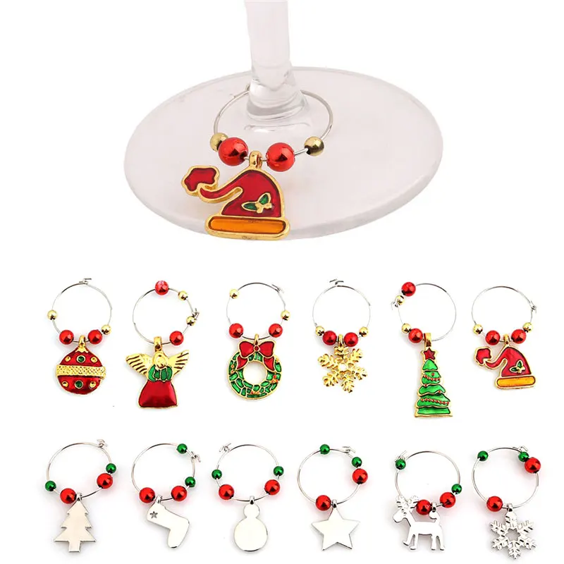 Newly 6Pcs/Set Wine Cup Ring For Christmas Party Wedding Wines Glass Charms Markers Goblets Tags Table Decoration 2017
Newly 6Pcs/Set Wine Cup Ring For Christmas Party Wedding Wines Glass Charms Markers Goblets Tags Table Decoration 2017