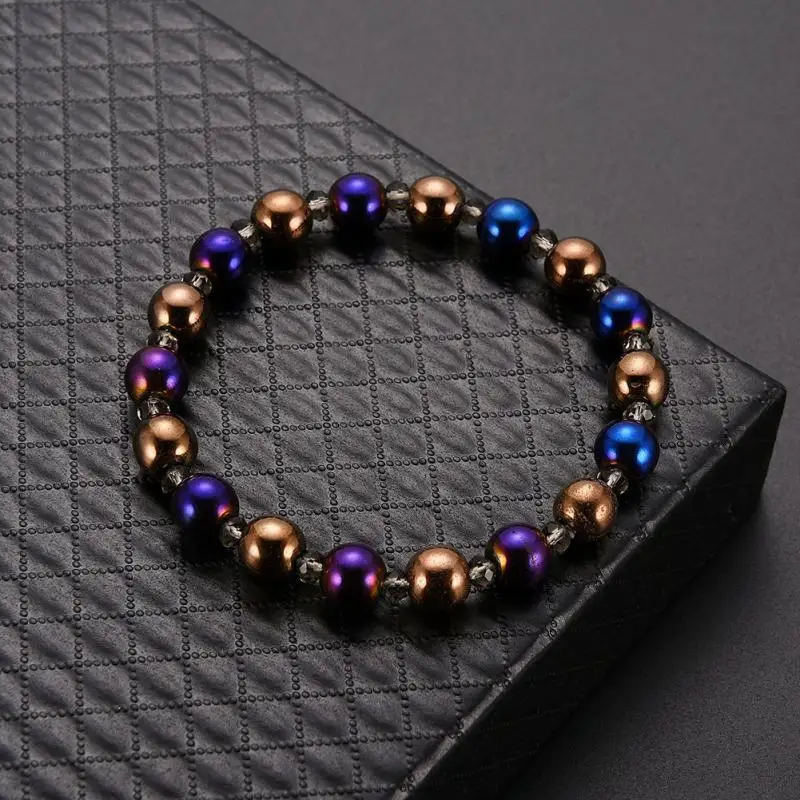 1Pc Weight Loss Round Gold Blue Stone Magnetic Therapy Bracelet Health Care Magnetic Hematite Stretch Bracelet For Men Women
1Pc Weight Loss Round Gold Blue Stone Magnetic Therapy Bracelet Health Care Magnetic Hematite Stretch Bracelet For Men Women