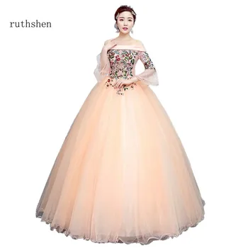 ruthshen Fashion Boat Neck In Stock Debutante Prom Dress Applique Ruffle Sweet 16 Ball Gown Luxury Quinceanera Dresses For Party
ruthshen Fashion Boat Neck In Stock Debutante Prom Dress Applique Ruffle Sweet 16 Ball Gown Luxury Quinceanera Dresses For Party