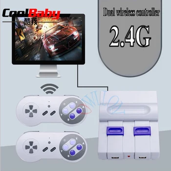 Mini Handheld TV Video Game Console Dual 2.4G Wireless Game Controller Retro Game Player Built-in 500 Classic Games for SNES
Mini Handheld TV Video Game Console Dual 2.4G Wireless Game Controller Retro Game Player Built-in 500 Classic Games for SNES