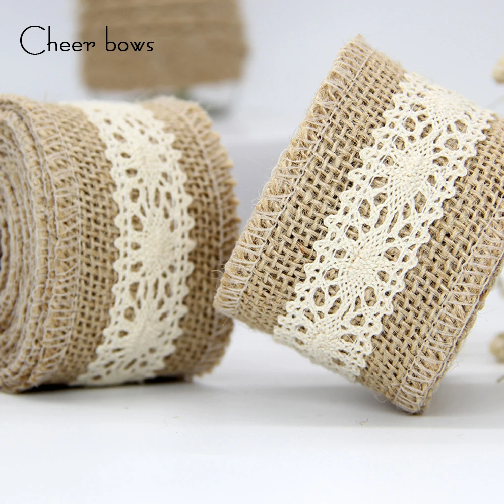 2m/roll 50mm Linen Hemp Ribbon With Lace Ribbon Home Handmade Decoration DIY Bags Costume Shoes Crafts Gift Packing
2m/roll 50mm Linen Hemp Ribbon With Lace Ribbon Home Handmade Decoration DIY Bags Costume Shoes Crafts Gift Packing