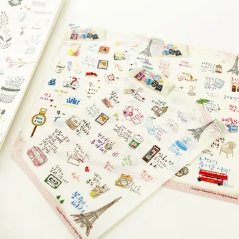 6 Sheets /Pack Travel To Paris Stickers Adhesive Craft Decor Stick Label Phone Notebook Diary Decorative Student Stationery
6 Sheets /Pack Travel To Paris Stickers Adhesive Craft Decor Stick Label Phone Notebook Diary Decorative Student Stationery