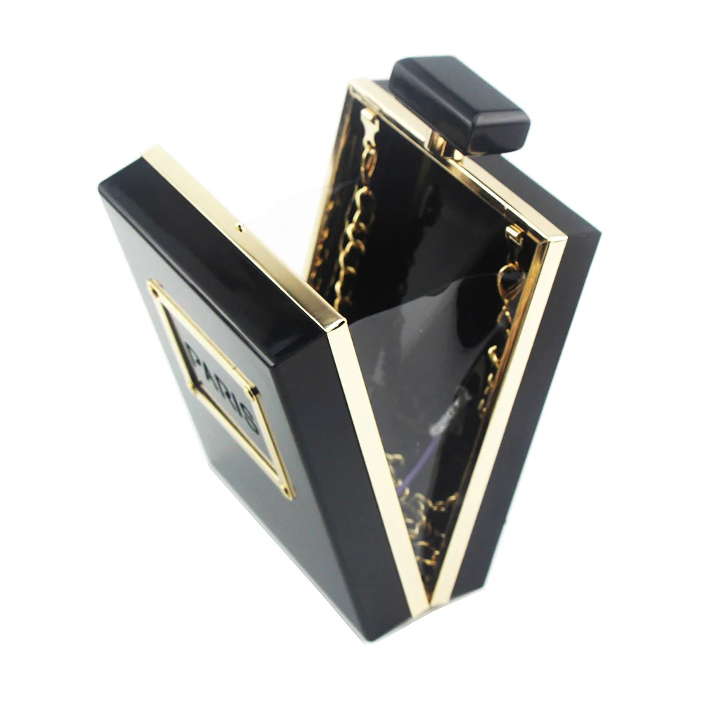 Acrylic package Perfume bottle evening bag Letter clutch Chain shoulder bag Street handbag A271
Acrylic package Perfume bottle evening bag Letter clutch Chain shoulder bag Street handbag A271