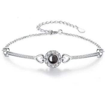SL134 New Fashion S925 Sterling Silver Jewelry Bracelet Female Lettering 100 Languages Love Memory Bracelet
SL134 New Fashion S925 Sterling Silver Jewelry Bracelet Female Lettering 100 Languages Love Memory Bracelet