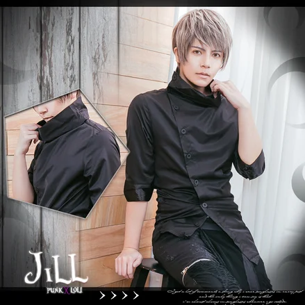 S-5XL New 2018 Men's fashion GD Hair Stylist Hip hop Non-mainstream Irregular Punk three-quarter sleeve Shirt plus size costumes
S-5XL New 2018 Men's fashion GD Hair Stylist Hip hop Non-mainstream Irregular Punk three-quarter sleeve Shirt plus size costumes