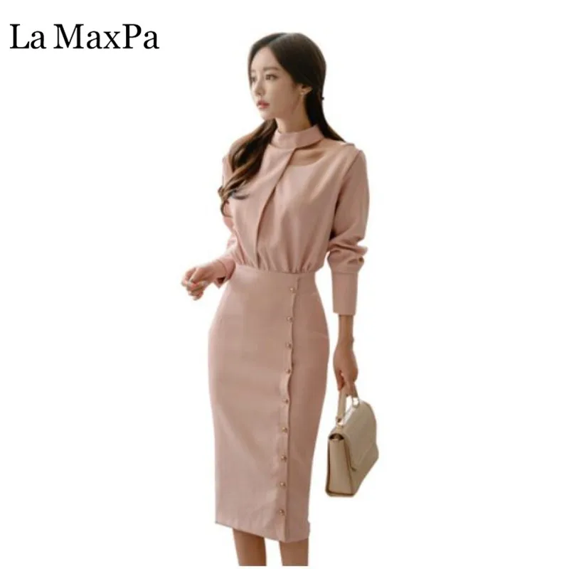 La MaxPa 2019 New Autumn New Elegant Long Sleeve Slim Pencil Long Midi Dress Bodycon Office Lady Work Formal Party Dress
La MaxPa 2019 New Autumn New Elegant Long Sleeve Slim Pencil Long Midi Dress Bodycon Office Lady Work Formal Party Dress