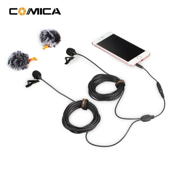 COMICA Dual-head Universal Mic Two-way Audio Lavalier Wired Microphone 2.5M for Smartphone DSLR Camera GoPro Sports Camera
COMICA Dual-head Universal Mic Two-way Audio Lavalier Wired Microphone 2.5M for Smartphone DSLR Camera GoPro Sports Camera