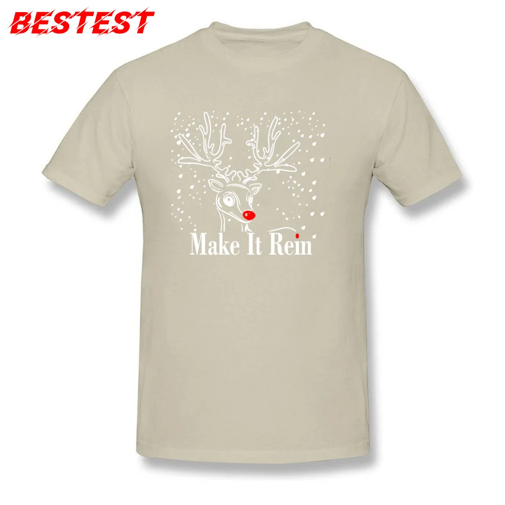 Round Neck MakeItRein Not In Stores 100% Cotton Men's Top T-shirts Cool Short Sleeve Tops T Shirt Wholesale Design Top T-shirts MakeItRein Not In Stores beige