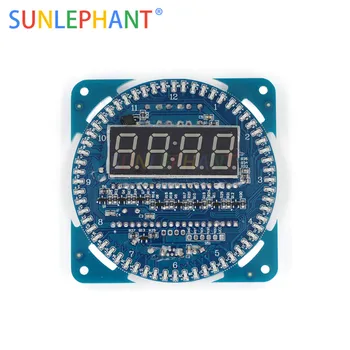 Rotating DS1302 Digital LED Display Module Alarm Electronic Digital Clock LED Temperature Display DIY Kit Learning Board
Rotating DS1302 Digital LED Display Module Alarm Electronic Digital Clock LED Temperature Display DIY Kit Learning Board