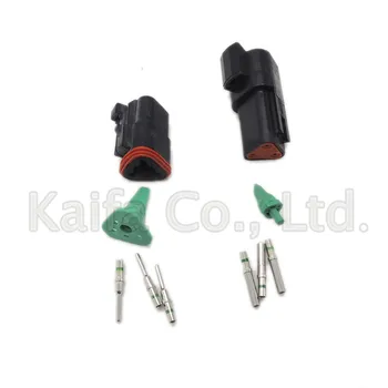 black 10 sets Kit Deutsch DT 3 Pin Waterproof Electrical Wire Connector plug Kit DT06-3S DT04-3P,14GA 
black 10 sets Kit Deutsch DT 3 Pin Waterproof Electrical Wire Connector plug Kit DT06-3S DT04-3P,14GA