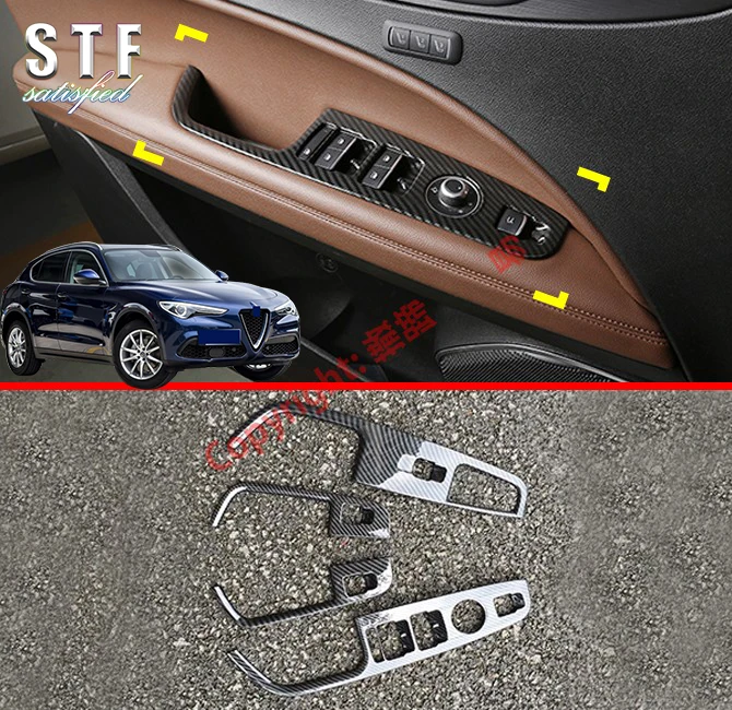 Carbon Fiber Style Interior Door Window Buttons Cover Trim For Alfa Romeo Stelvio 2017 2018 2019 Car Accessories Stickers
Carbon Fiber Style Interior Door Window Buttons Cover Trim For Alfa Romeo Stelvio 2017 2018 2019 Car Accessories Stickers