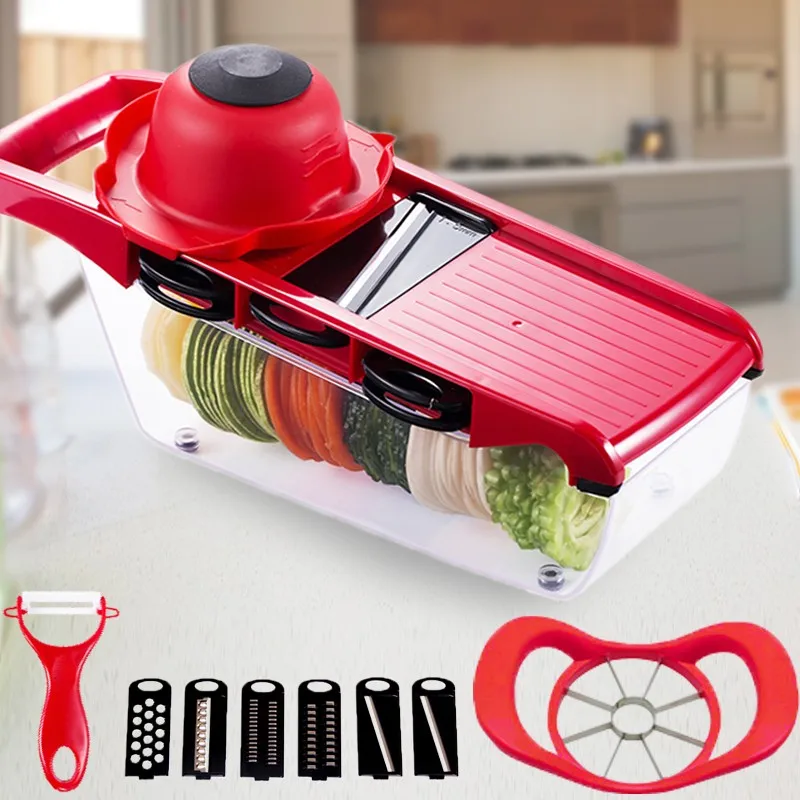 XEJONR Creative Mandoline Slicer Vegetable Cutter With Stainless Steel Blade Manual Potato Peeler Carrot Grater Dicer Shredders
XEJONR Creative Mandoline Slicer Vegetable Cutter With Stainless Steel Blade Manual Potato Peeler Carrot Grater Dicer Shredders