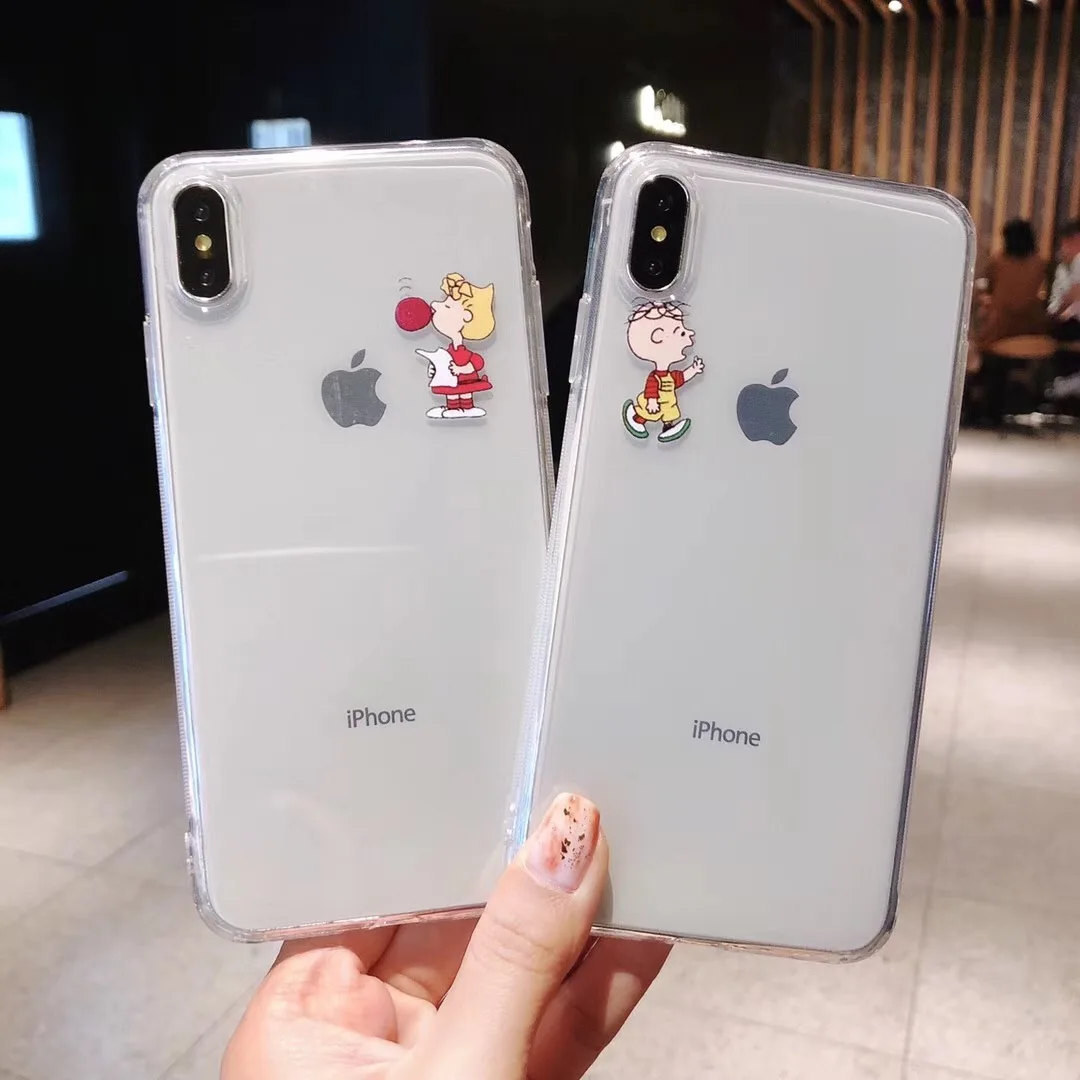 Japan cute cartoon Charlie Brown Lucy phone case For iphone Xs MAX XR 6 6s 7 8 plus Funny Couple clear soft TPU back cover Coque
Japan cute cartoon Charlie Brown Lucy phone case For iphone Xs MAX XR 6 6s 7 8 plus Funny Couple clear soft TPU back cover Coque