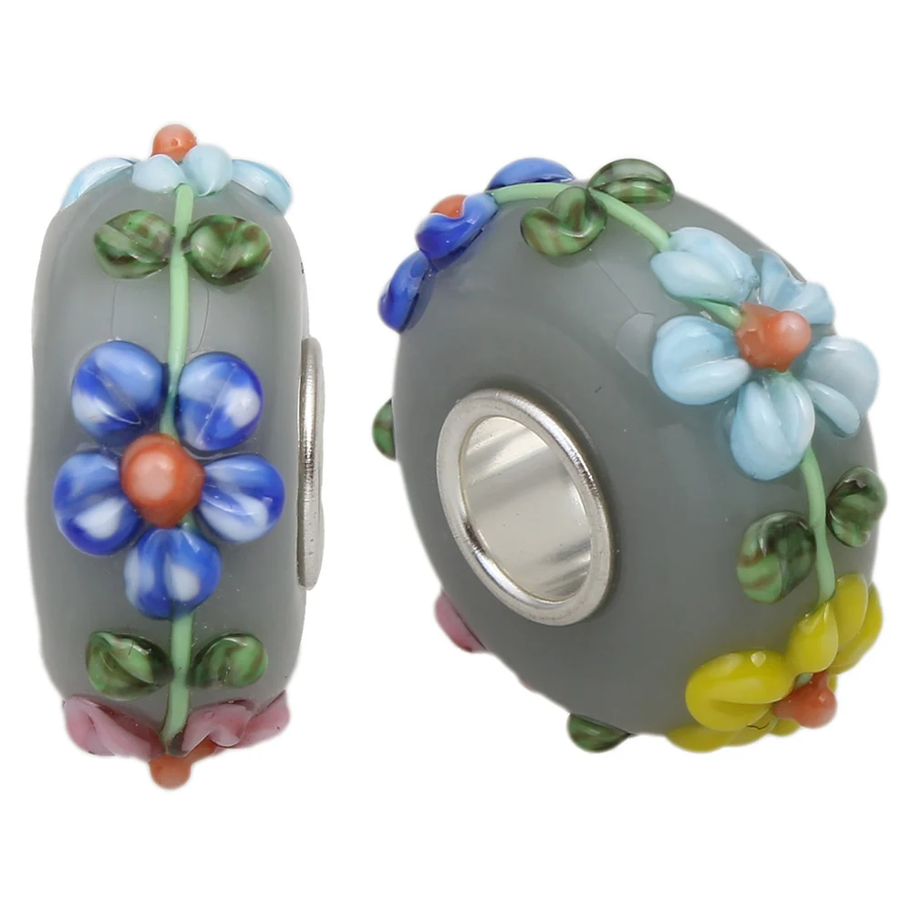 Lampwork European Beads,Korean, Rondelle, handmade, brass single core without troll & bumpy, multi-colored, 6x15mm 10PCs/Bag
Lampwork European Beads,Korean, Rondelle, handmade, brass single core without troll & bumpy, multi-colored, 6x15mm 10PCs/Bag