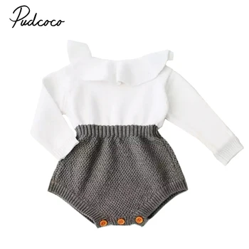 Cute Newborn Baby Girls Wool Knitting Patchwork Tops Long Sleeve Ruffle Romper Shorts Warm Outfits Clothes
Cute Newborn Baby Girls Wool Knitting Patchwork Tops Long Sleeve Ruffle Romper Shorts Warm Outfits Clothes