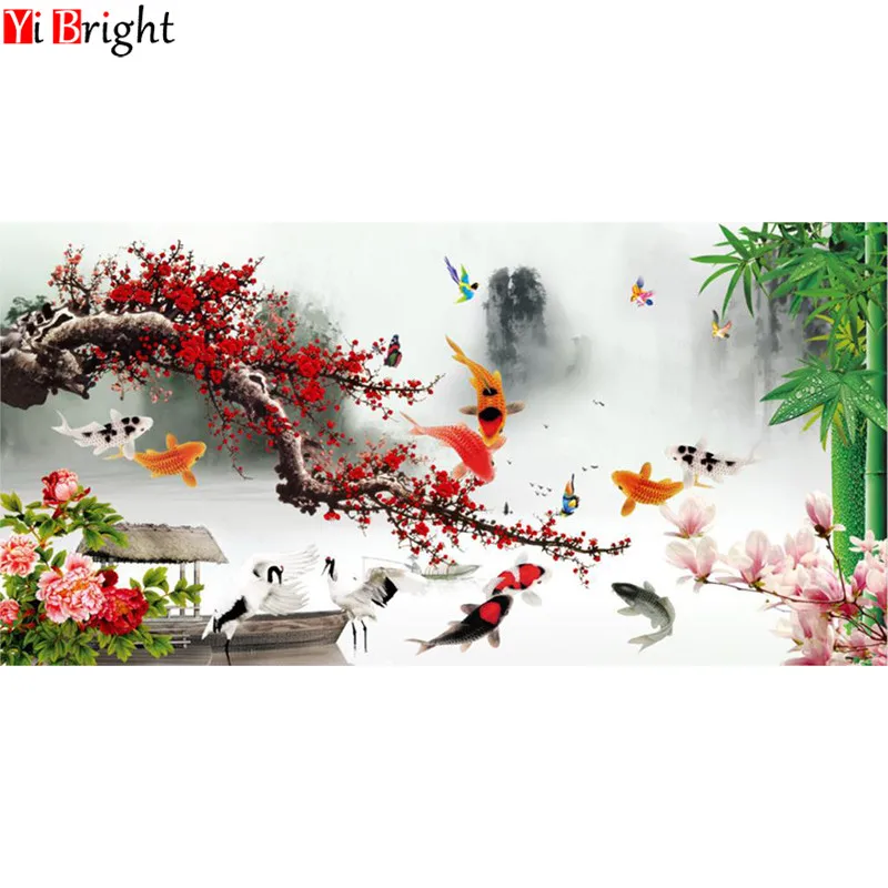 Carp and flowers Diamond 5D diy Rhinestone Pasted Koi Diamond Embroidery Paintings 3D Diamond painting cross Stitch Room XY1
Carp and flowers Diamond 5D diy Rhinestone Pasted Koi Diamond Embroidery Paintings 3D Diamond painting cross Stitch Room XY1