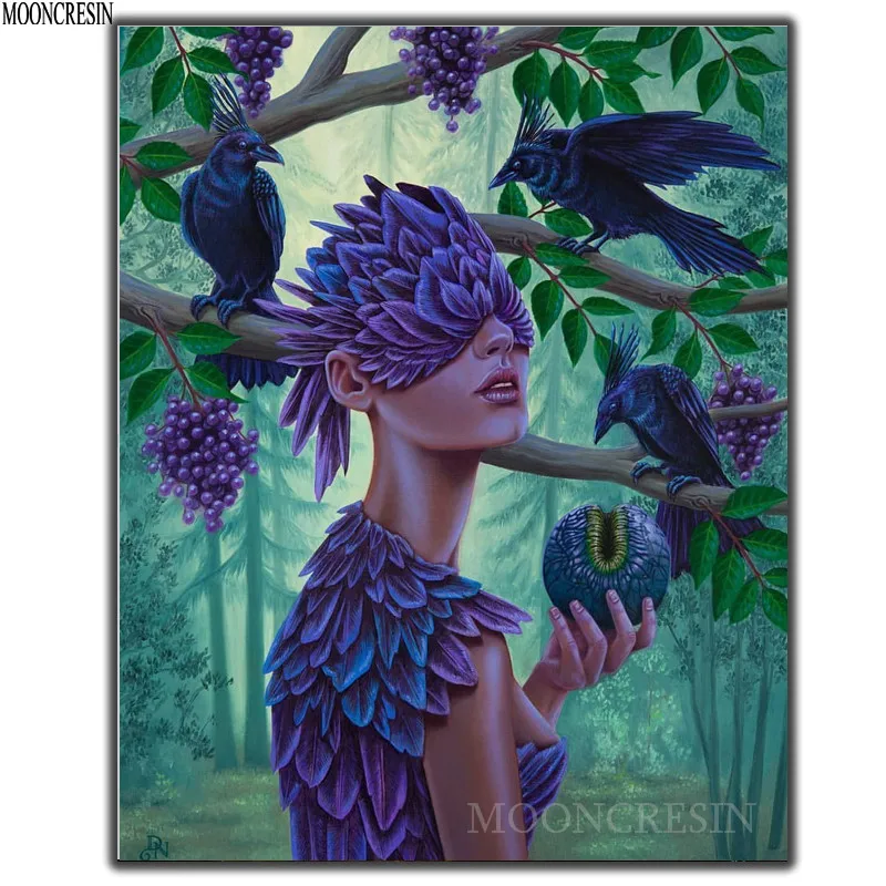 5D Diy Diamond Painting Cross Stitch Woman Wearing Feather Needlework 3D Diamond Embroidery Full Round Mosaic Decoration Resin 
5D Diy Diamond Painting Cross Stitch Woman Wearing Feather Needlework 3D Diamond Embroidery Full Round Mosaic Decoration Resin