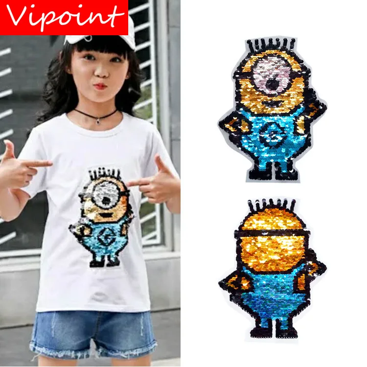 VIPOINT embroidery Sequins big Minions patches cartoon patches badges applique patches for clothing ZM-65
VIPOINT embroidery Sequins big Minions patches cartoon patches badges applique patches for clothing ZM-65