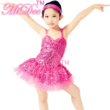 

MiDee Hot Sequined Ballet Tutus Ballerina Tutu Fancy Dress For Ballet Swan Lake Pink Dress for Girls