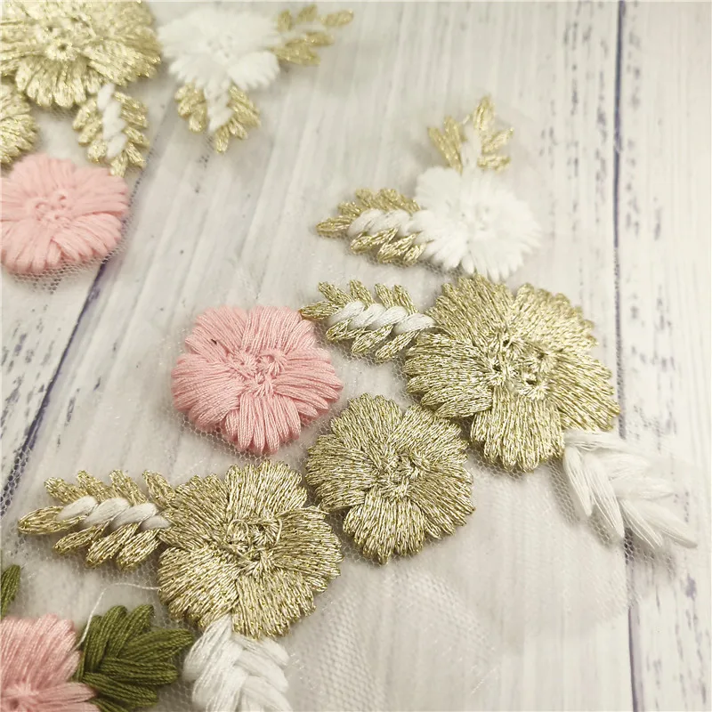 Embroidery Sew on Knitting Flower Patch (12)