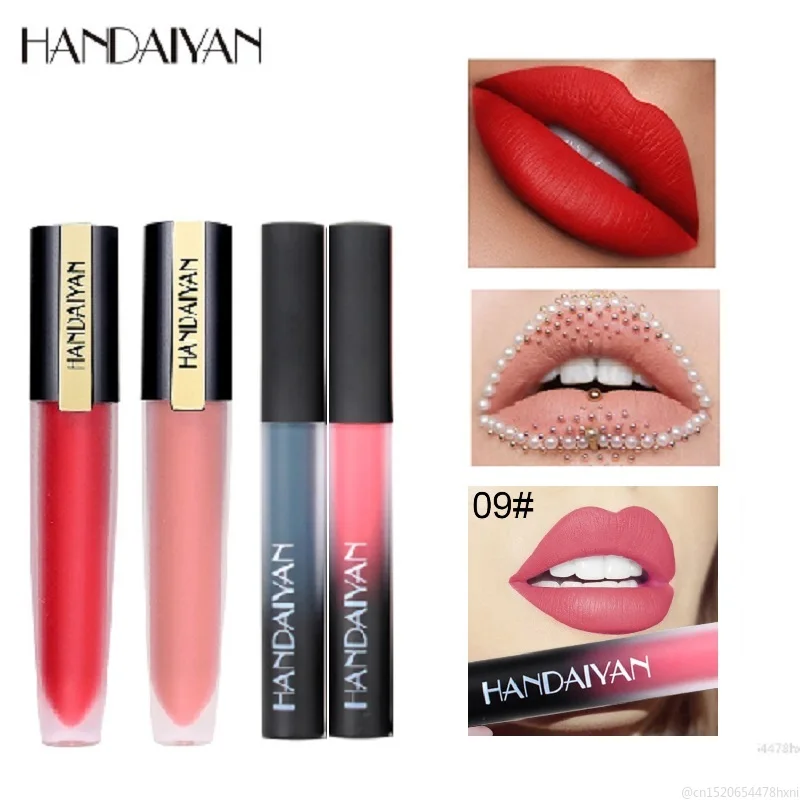 HANDAIYAN 22 Colors Liquid Velvet Matte Lip Gloss Long Lasting Pearly Fashion Lipstick Red Sexy Batom Lip Tint Lips Makeup TSLM2
HANDAIYAN 22 Colors Liquid Velvet Matte Lip Gloss Long Lasting Pearly Fashion Lipstick Red Sexy Batom Lip Tint Lips Makeup TSLM2