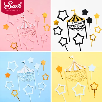 Multicolor Playground Hollow Stars Cake Toppers Happy Birthday Shiny Decoration for Children's Day Baking Supplies Lovely Gifts
Multicolor Playground Hollow Stars Cake Toppers Happy Birthday Shiny Decoration for Children's Day Baking Supplies Lovely Gifts