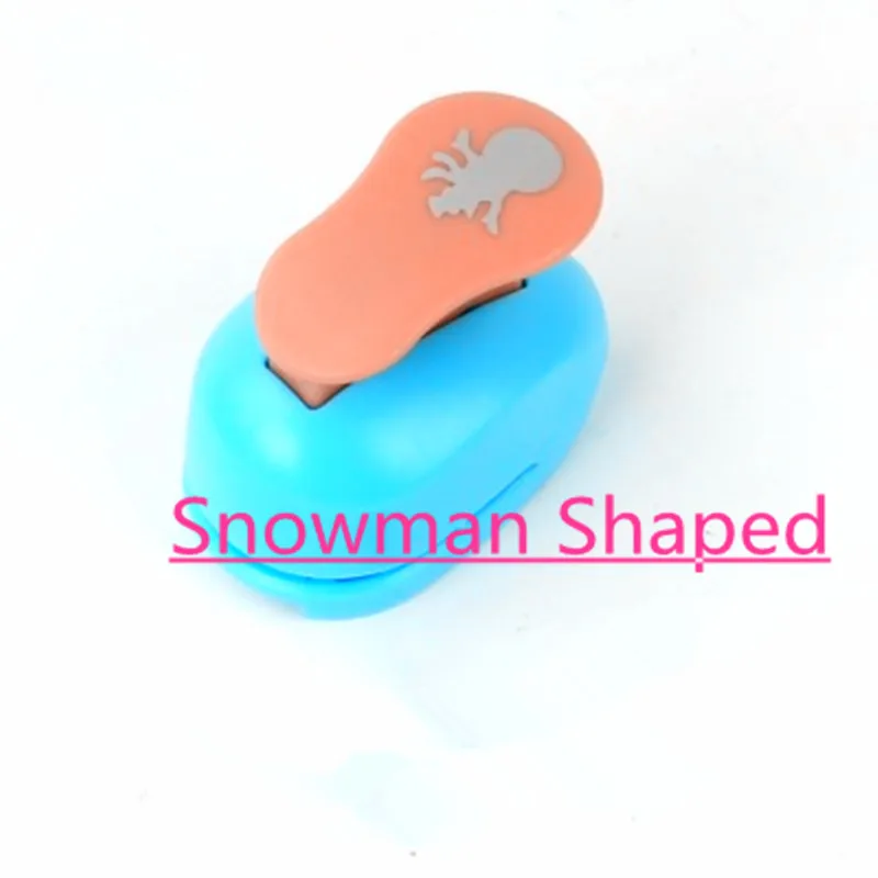Free Shipping 1 inch Snowman shape EVA foam hole punch paper cutter for card handmade scrapbook Santa Claus craft machine | Канцтовары