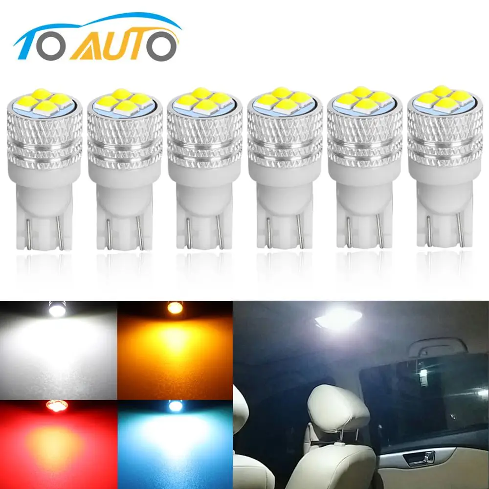 6Pcs T10 W5W Led Bulb WY5W 194 168 6000K White 12V Auto Led Bulb Car Interior Dome Reading Lamp License Plate Light Clearance
6Pcs T10 W5W Led Bulb WY5W 194 168 6000K White 12V Auto Led Bulb Car Interior Dome Reading Lamp License Plate Light Clearance