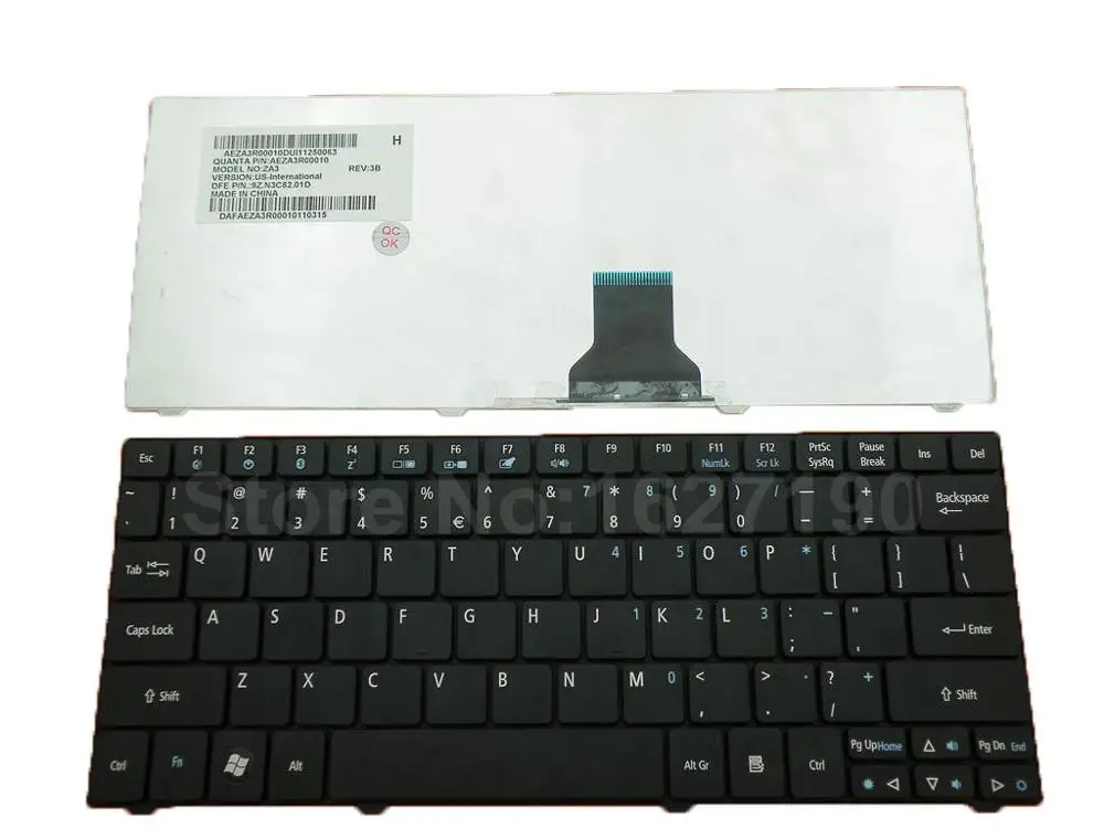 US New States Laptop keyboard For ACER AS ONE 751 1410 1810T BLACK PN: AQ01D 9Z.N3C82.01D AEZA3R00010 V108246AS1 AEZA3R00110
US New States Laptop keyboard For ACER AS ONE 751 1410 1810T BLACK PN: AQ01D 9Z.N3C82.01D AEZA3R00010 V108246AS1 AEZA3R00110