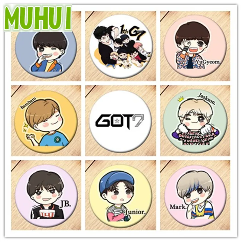 19 Styles Korea POP GOT7 Albums Jaskson JB YuGyeom Q Styles Brooch Pins Badge Broches For Clothes Backpacks C125
19 Styles Korea POP GOT7 Albums Jaskson JB YuGyeom Q Styles Brooch Pins Badge Broches For Clothes Backpacks C125