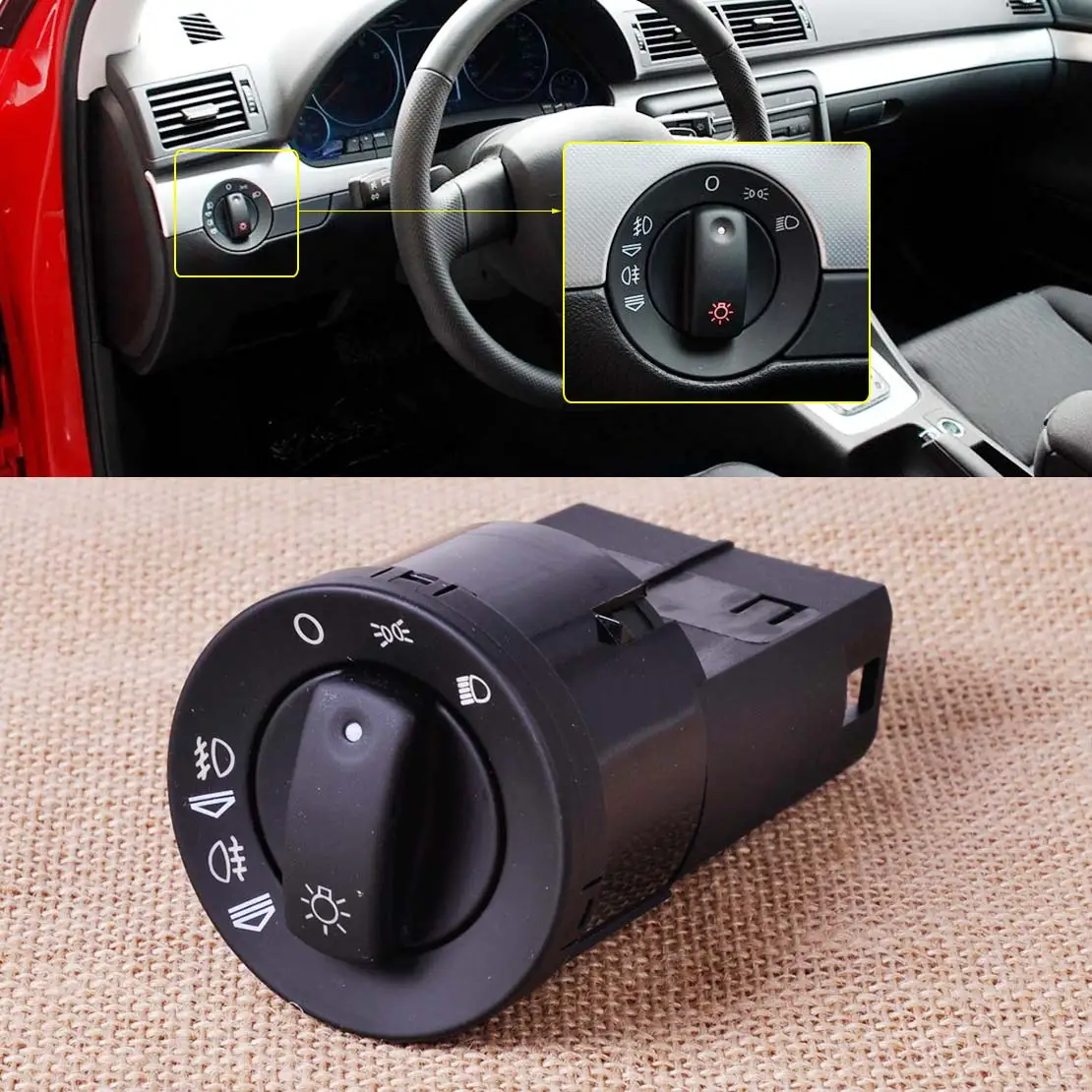 CITALL 8E0941531A Headlight Head Light Headlamp Control Switch for AUDI A4 Quattro 2002 2003 - 2005 2006 2007 2008 S4 2004 2005
CITALL 8E0941531A Headlight Head Light Headlamp Control Switch for AUDI A4 Quattro 2002 2003 - 2005 2006 2007 2008 S4 2004 2005
