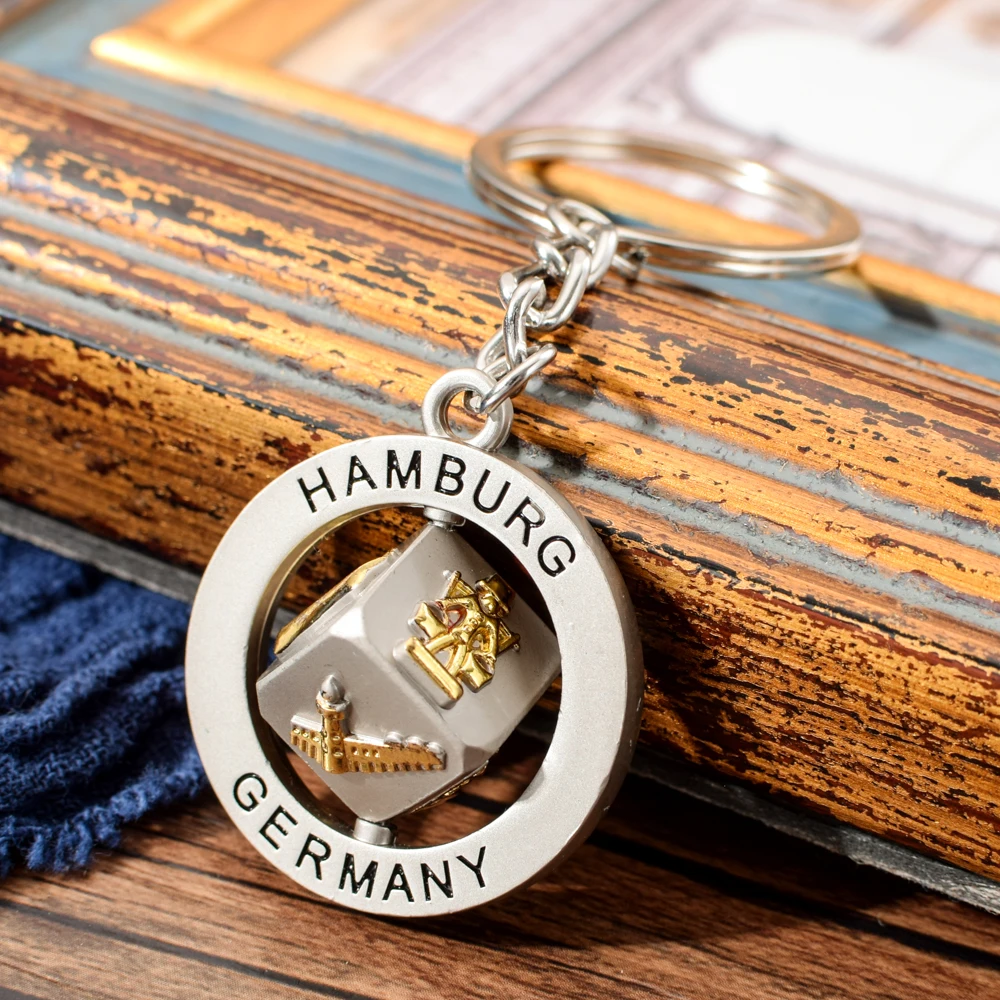 Vicney Germany Hamburg Pattern Rotatable Key Chain Scrub Silver Color Square Keychain Zinc Alloy Germany Building Keyring Key
Vicney Germany Hamburg Pattern Rotatable Key Chain Scrub Silver Color Square Keychain Zinc Alloy Germany Building Keyring Key