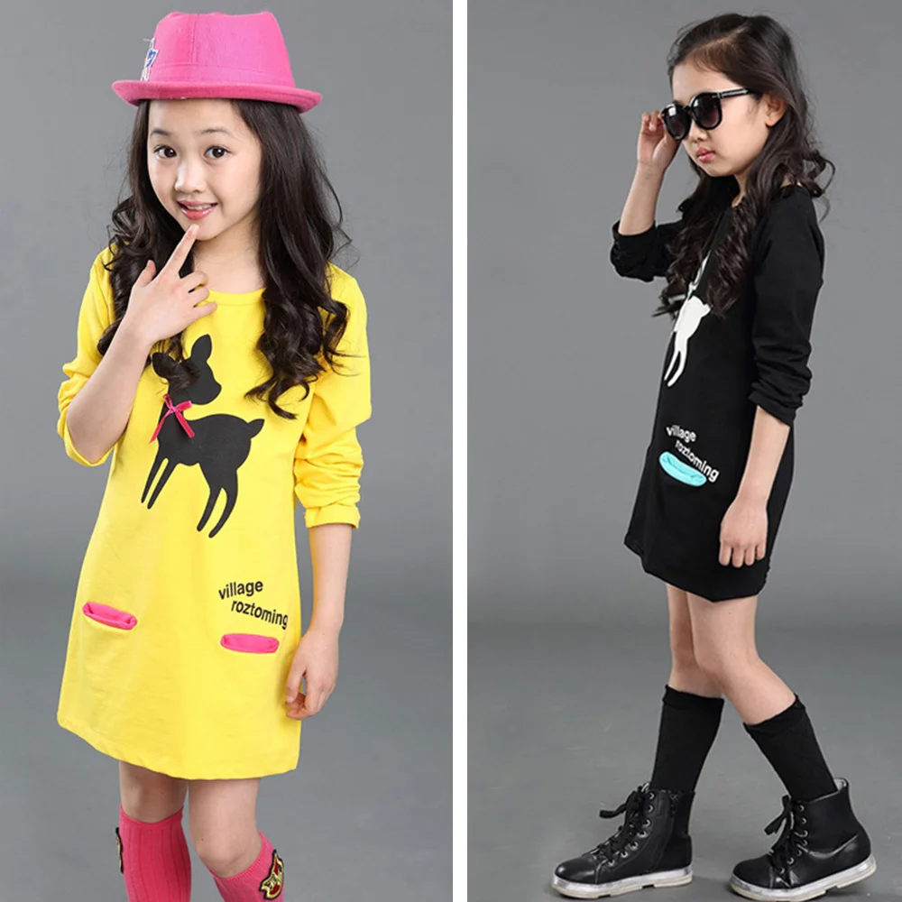 Teenager Girls Dress Warm Cotton Kids Dress for Girls Carton Print Long Sleeve Princess Dress Autumn Winter Girl Costume 3-14Y
Teenager Girls Dress Warm Cotton Kids Dress for Girls Carton Print Long Sleeve Princess Dress Autumn Winter Girl Costume 3-14Y