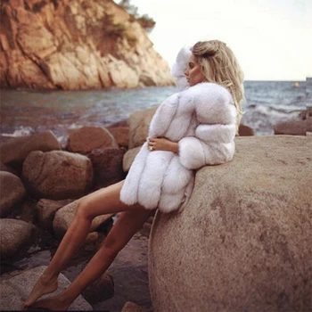 FURSARCAR 70cm Long Real Fox Fur Coat Women Winter Genuine Natural Fur Female Jacket Winter Thick Whole Leather Fox Fur Coat
FURSARCAR 70cm Long Real Fox Fur Coat Women Winter Genuine Natural Fur Female Jacket Winter Thick Whole Leather Fox Fur Coat