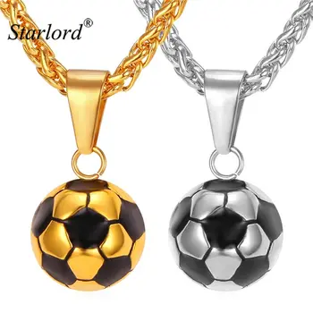 Starlord Football Soccer Pendant Necklaces Ball Enamel Jewelry Sporty Fashion Gold Color Stainless Steel Chain Men Bijoux GP2299
Starlord Football Soccer Pendant Necklaces Ball Enamel Jewelry Sporty Fashion Gold Color Stainless Steel Chain Men Bijoux GP2299